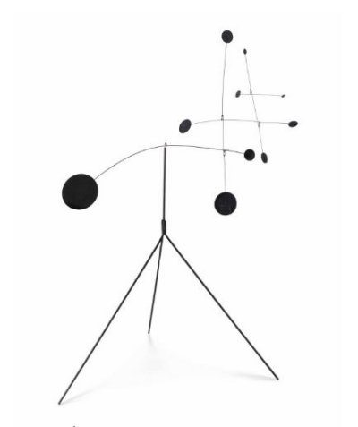 Mobiles are demonstrations that balance points need not be in the center